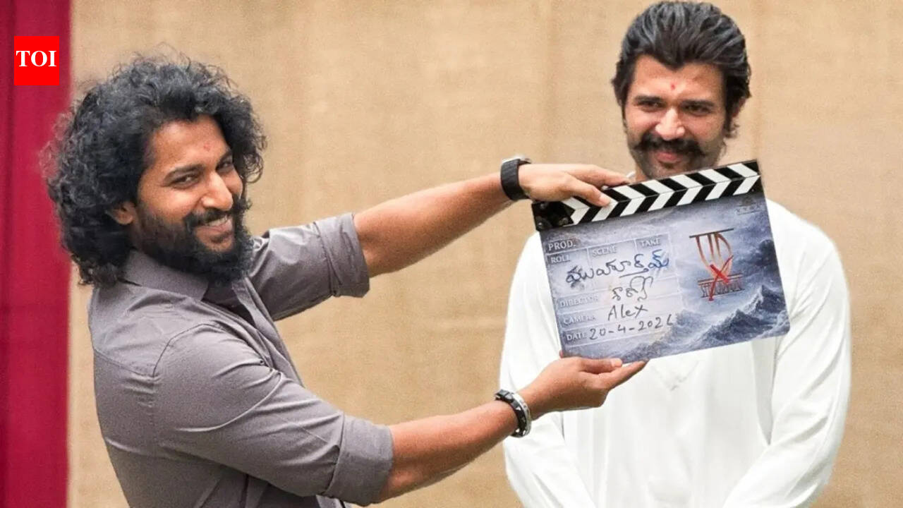 Vijay Deverakonda's 'VDxShouryuv' pooja ceremony: Fans react as Nani gives first clap and hugs 'Ranabaali' actor