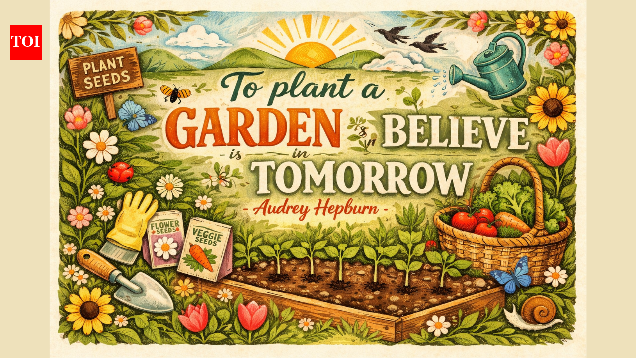 Quote of the day by Audrey Hepburn: To plant a garden is to believe in tomorrow