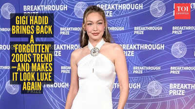 Gigi Hadid's white gown look is going viral - but it's the neckline everyone's talking about