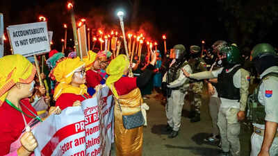 Manipur unrest: Torch rally over Tronglaobi blast turns violent; protesters clash with security forces