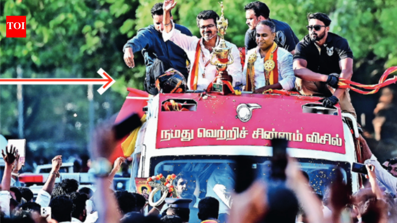 Tamil Nadu polls: Vijay bets on star power to challenge DMK in stronghold | Chennai News - The Times of India