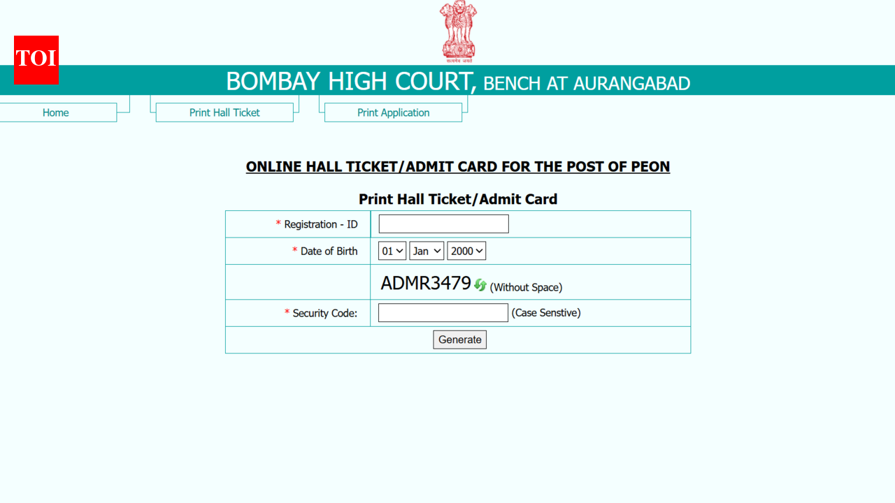 Bombay High Court Peon admit card released at bhc.gov.in: Direct link to download hall tickets here - The Times of India