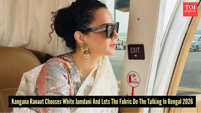 How Kangana Ranaut made a white Jamdani saree her sharpest campaign tool ahead of the Bengal elections 2026