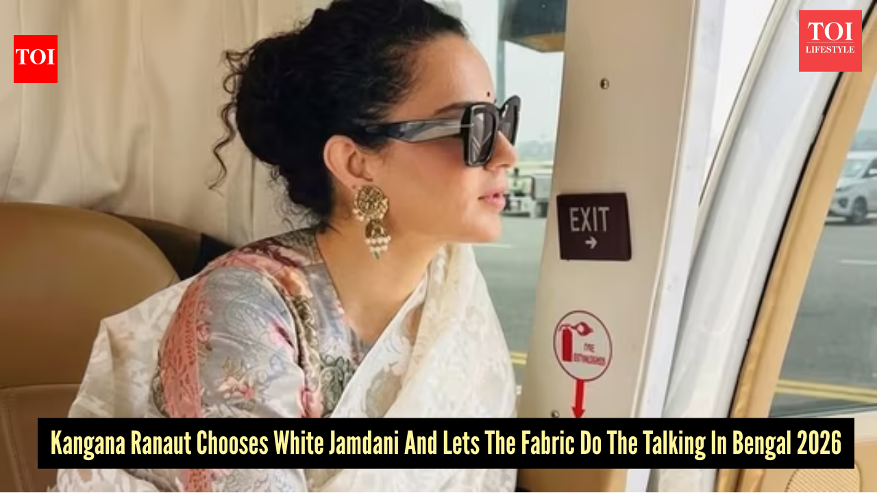 How Kangana Ranaut made a white Jamdani saree her sharpest campaign tool ahead of the Bengal elections 2026