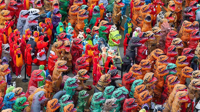 Believe it or not: Dinos break record, have a roaring party