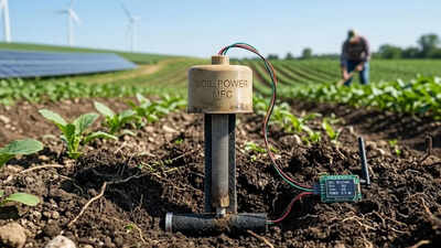 Soil that powers devices: Scientists create battery-free electricity from dirt