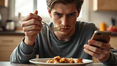 Why eating with distractions quietly trips up digestion