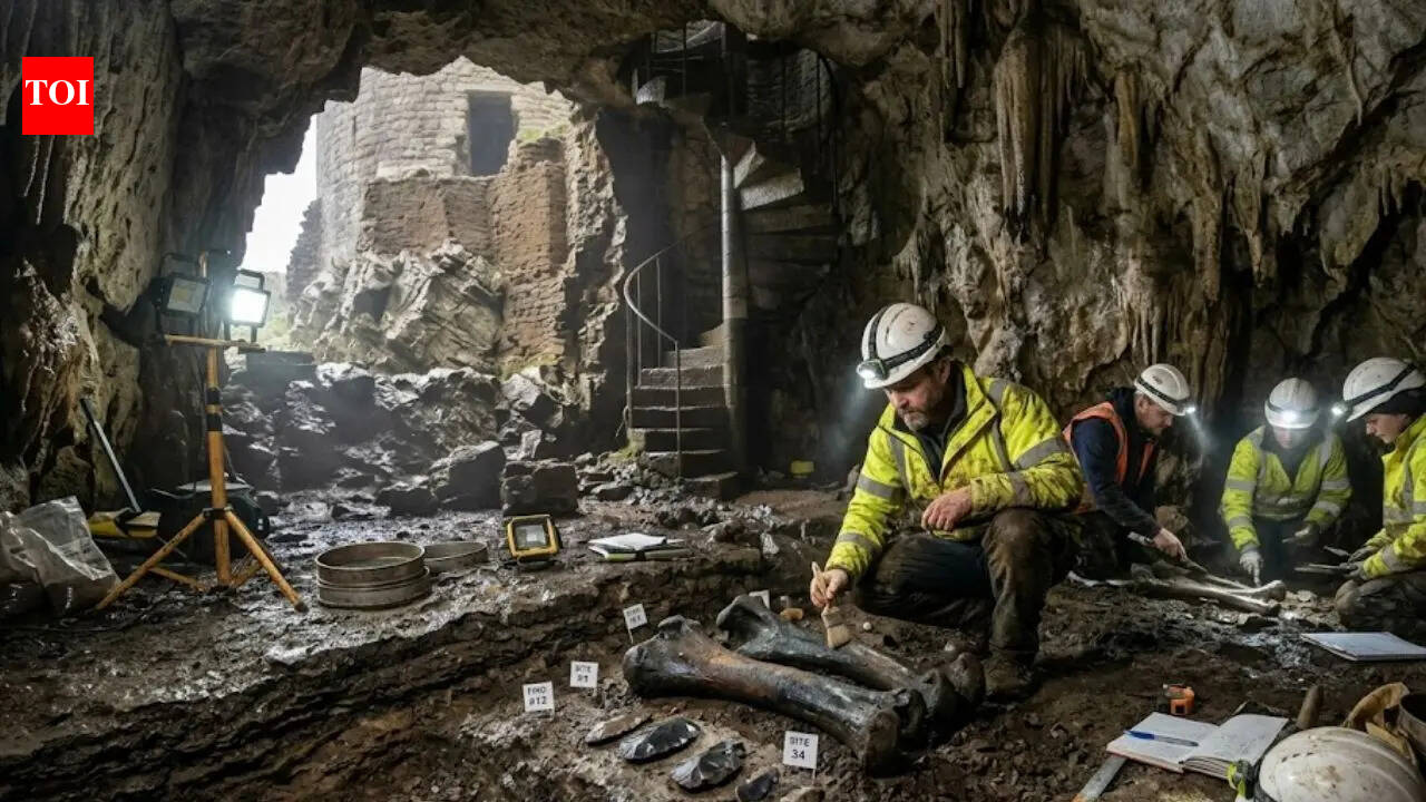 Prehistoric cave hidden beneath Pembroke Castle reveals 120,000 years of human and animal history