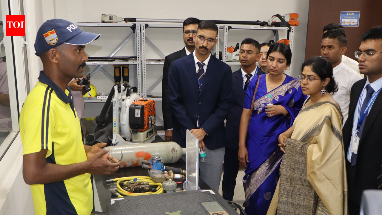 86 IPS trainees visit SDRF battalion for disaster response training