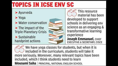 Ayurveda, yoga enter CISCE curriculum