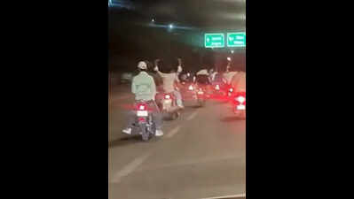 Sword-wielding bikers nabbed after viral stunt in city