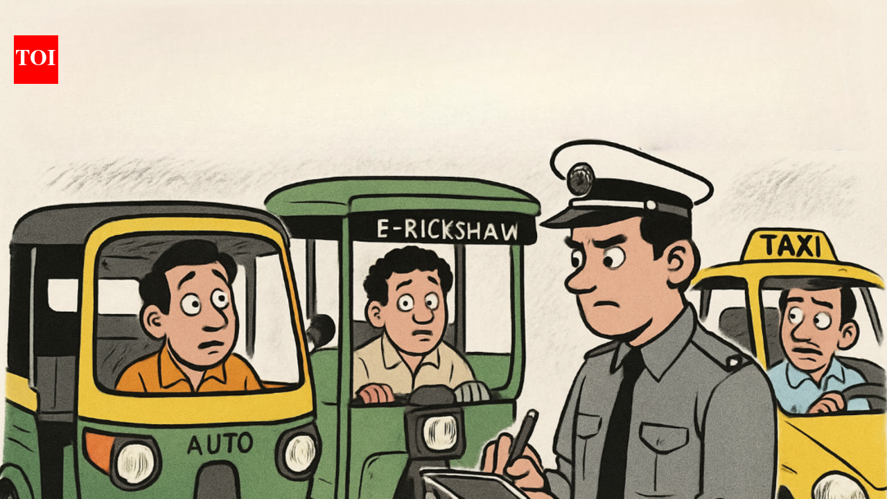 817 cabbies, auto and e-rickshaw drivers fined for violating uniform rules in Gurgaon in past 10 days