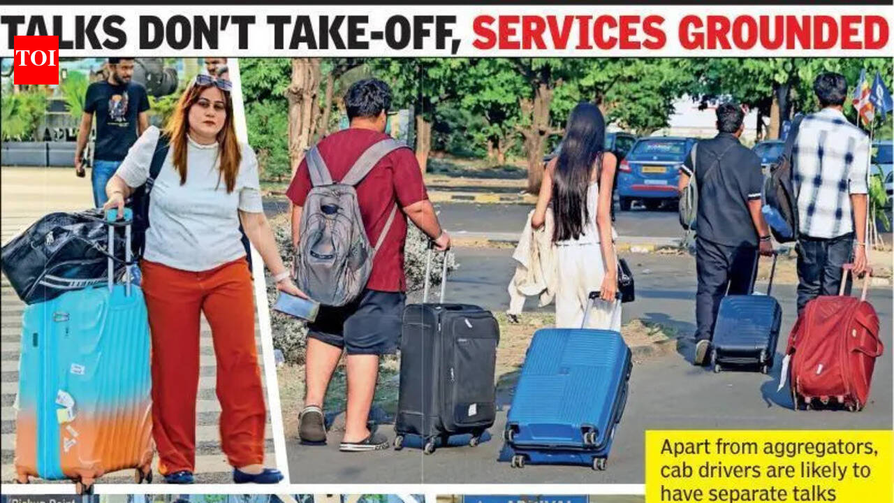 Protest at airport to end only after talks with cab aggregators, say cabbies