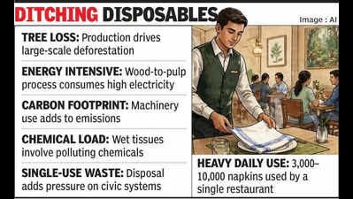 Bhavnagar goes green with shift to cloth napkins