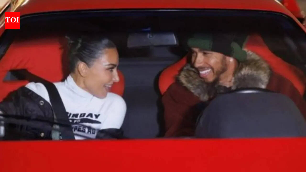 Lewis Hamilton and Kim Kardashian pack on the PDA on Malibu beach date - WATCH