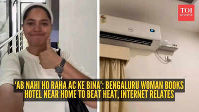 ‘Ab nahi ho raha AC ke bina’: Bengaluru woman books hotel near home to beat heat, internet relates