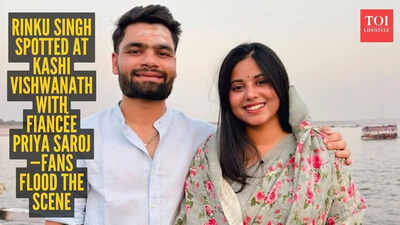 रिंकू सिंह और प्रिया सरोज की वाराणसी यात्रा एक नरम, हृदयस्पर्शी रिश्ते के क्षण में बदल गई