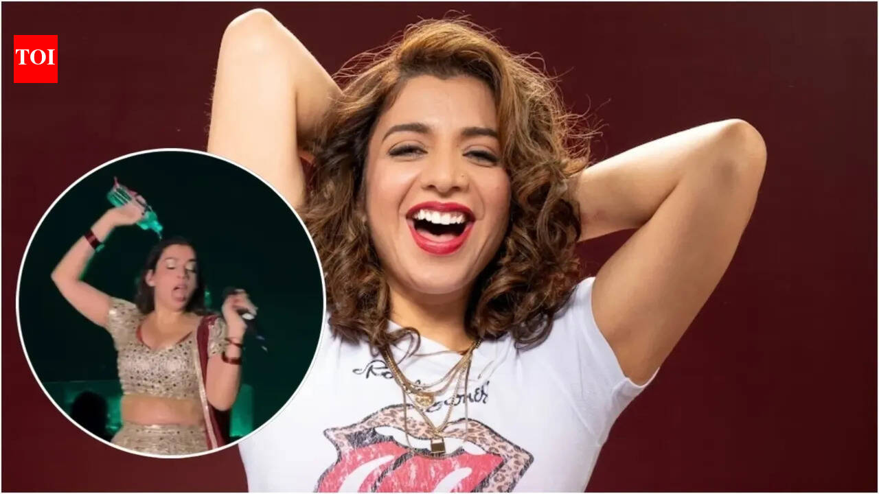 Jasmine Sandlas pours water on herself mid-performance, lip-sync claims spark online debate - Watch VIRAL video
