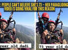Watch: People can&rsquo;t believe she&rsquo;s 73 &ndash; her paragliding video is going viral for this reason