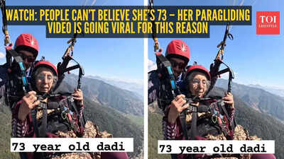 Watch: People can’t believe she’s 73 – her paragliding video is going viral for this reason