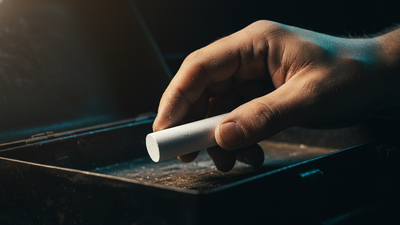 That stick of chalk in your junk drawer might be saving your tools