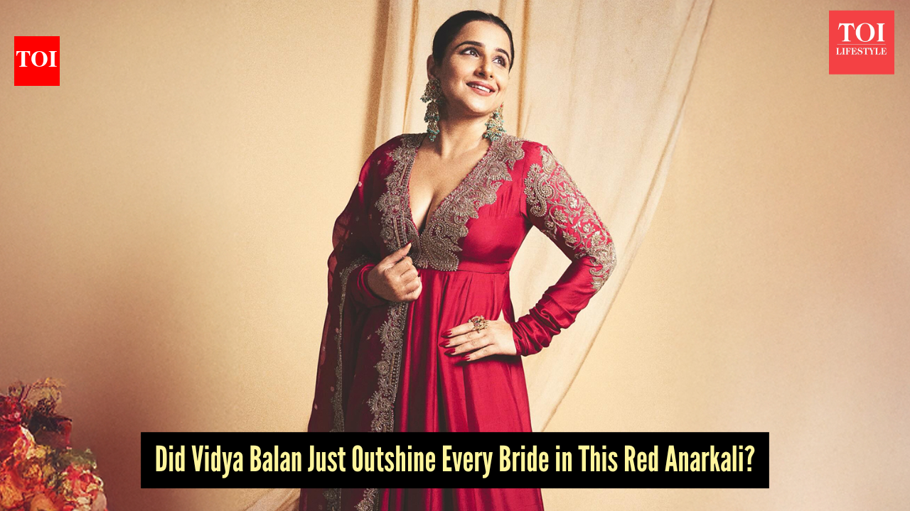 Is Vidya Balan channelling bridal energy again? Her red anarkali says 'yes'