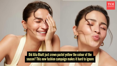 Move over neutrals, as Alia Bhatt is making pastel yellow the colour of the season
