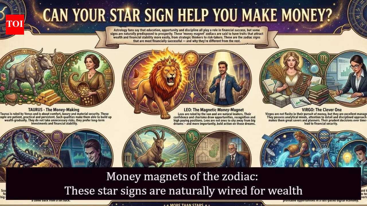Money magnets of the zodiac: These star signs are naturally wired for wealth - The Times of India