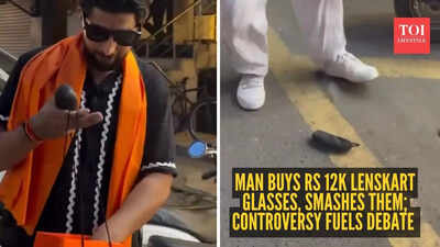 Man buys Rs 12K Lenskart glasses, smashes them; controversy fuels debate