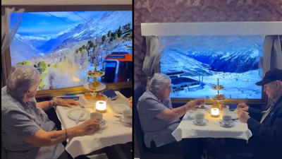 World’s first virtual train lets elderly explore 10 countries without leaving their seats