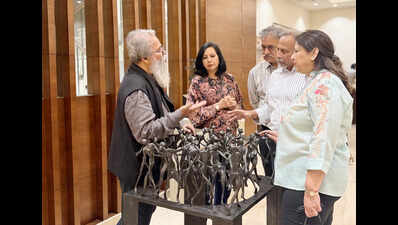 Delhi engages with KS Radhakrishnan's sculptures