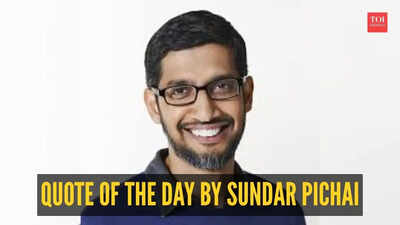 Quote of the day by Sundar Pichai: “A person who is happy is not because everything is right in his life, he is happy because his…”