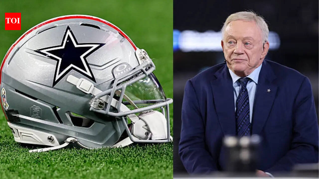 Watch: Jerry Jones almost falls rushing to greet Bill Clinton during NFL Draft press conference