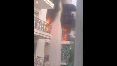 Fire breaks out at flat in Gurgaon’s Sector 63A society from possible short circuit