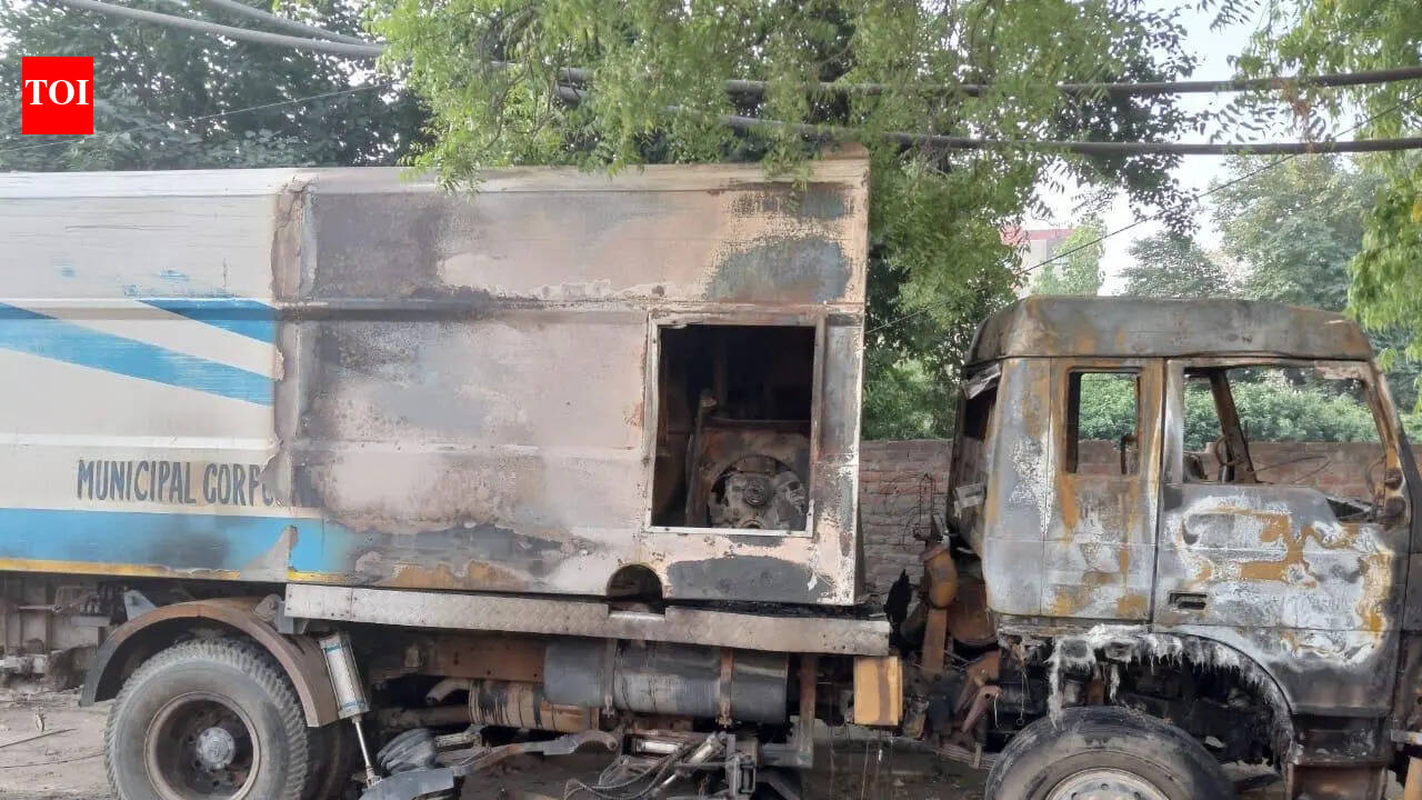 Sweeping machine catches fire, MCG official suspended over failure to report incident