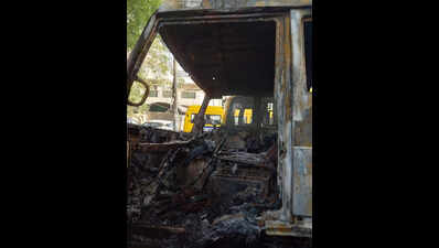 Sweeping machine catches fire, MCG official suspended over failure to report incident