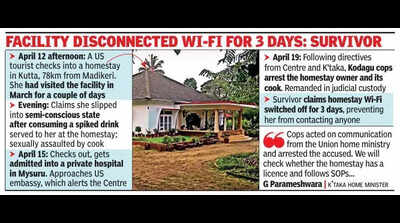 US tourist allegedly raped at Kodagu homestay; cook, owner held