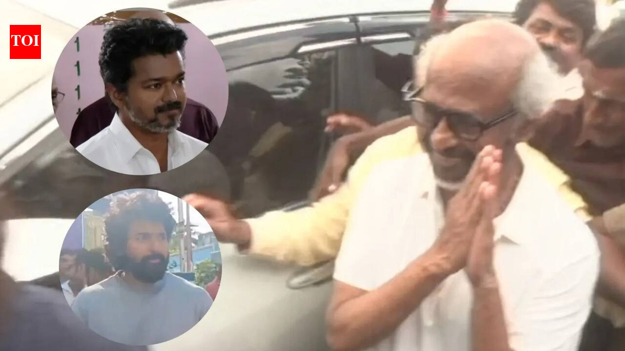 Rajinikanth, Vijay, Kamal Haasan, Sivakarthikeyan, and other Kollywood stars lead voting rush in Tamil Nadu Elections