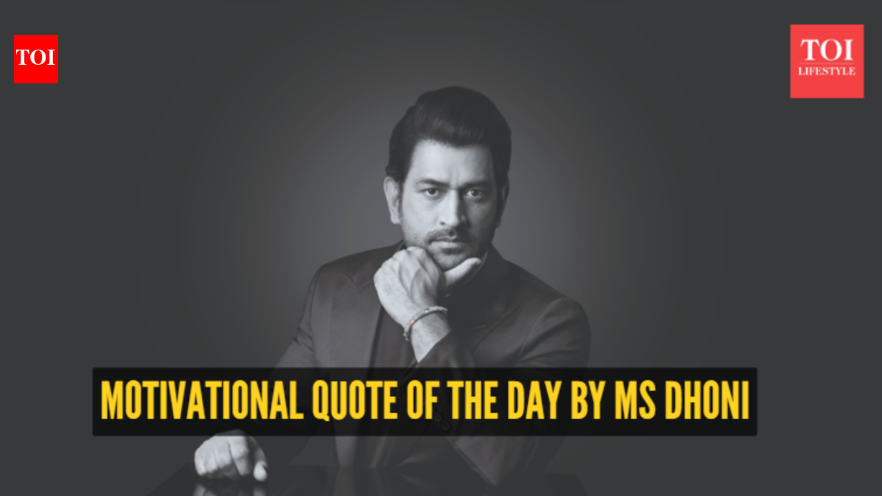 Motivational quote of the day by MS Dhoni: “If you keep winning, you don’t know the areas you’ve to work hard” – The Times of India