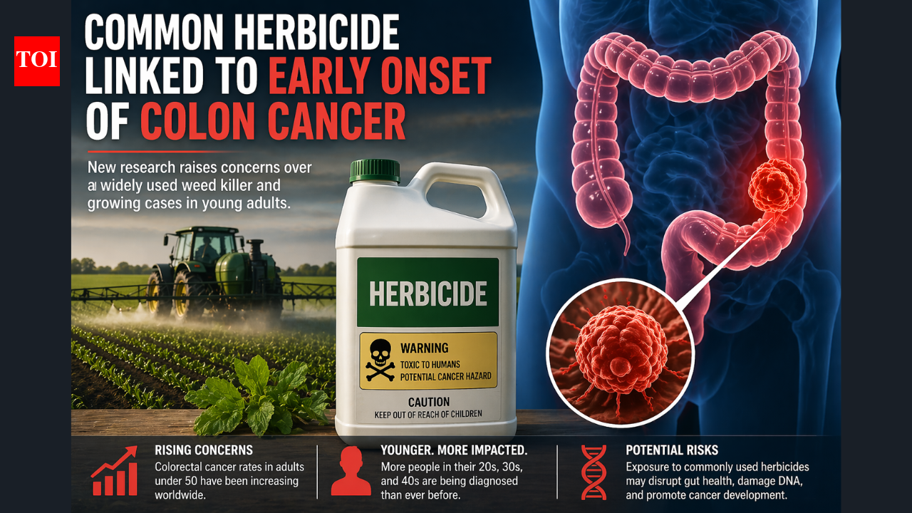 Common herbicide linked to early onset of colon cancer