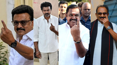  M K Stalin, EPS, TVK chief Vijay among top leaders cast votes