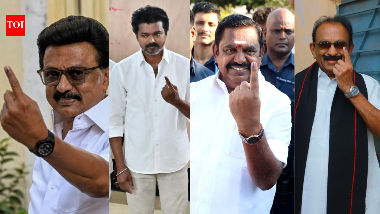 Tamil Nadu elections: M K Stalin, EPS, TVK chief Vijay among top leaders cast votes