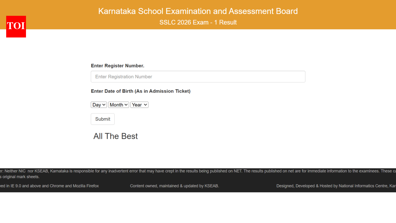 Karnataka SSLC result 2026 released at karresults.nic.in: Direct link to check KSEAB marks memo here
