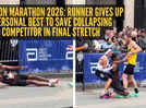 Boston Marathon 2026: Runner gives up personal best to save collapsing competitor in final stretch
