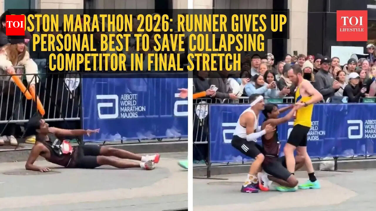 Boston Marathon 2026: Runner gives up personal best to save collapsing competitor in final stretch