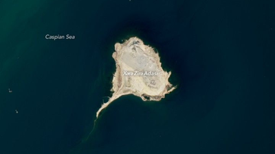 Mud volcano islands of Azerbaijan: NASA reveals a natural wonder