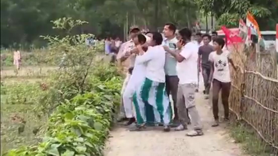 'TMC attacked us': Bengal BJP candidate chased through fields, assaulted — video