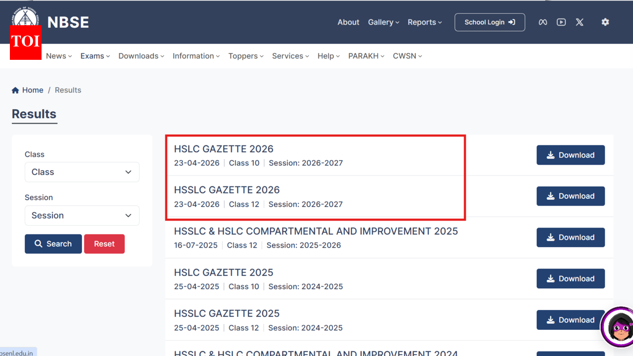 NBSE Nagaland Board HSLC, HSSLC result 2026 released: Direct link to download Class 10, 12 scorecards here