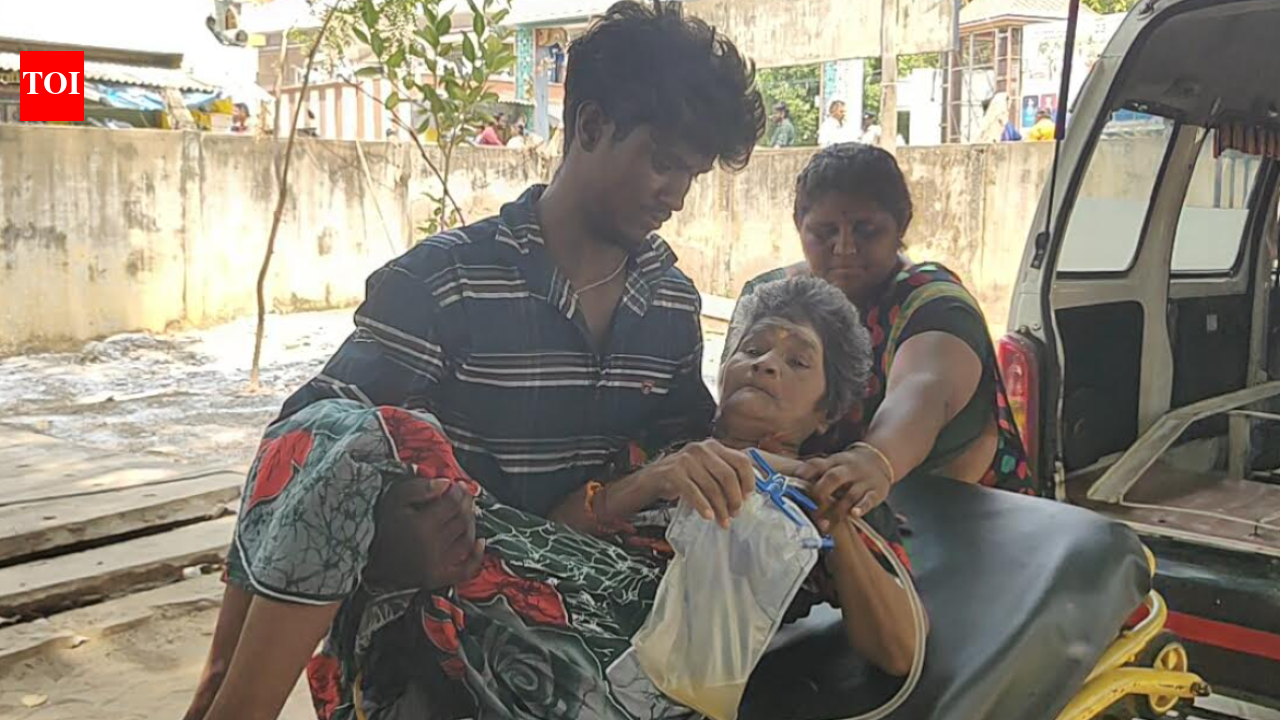 Tamil Nadu election: Bedridden woman brought to polling station in ambulance