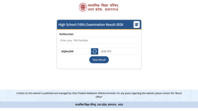 UP Board Class 10 result 2026 released with 80.38% pass percentage; direct link to download UPMSP marksheet here